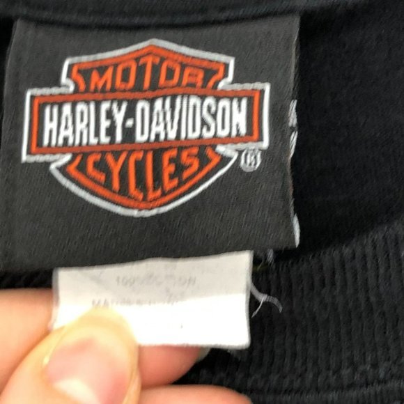 Harley Davidson Mardi Gras New Orleans Louisiana black shirt sleeve shirt - Picture 4 of 14